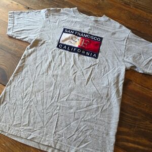 San Francisco‎ California Graphic Tee Alstyle Apparel Gray T-Shirt Medium